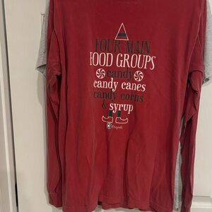 Red Long Sleeve Graphic Tee